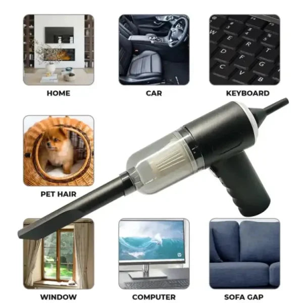 3 In 1 Portable Vacuum Cleaner- Durable Wireless Vacuum