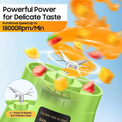 Portable Mini 6 Blade Juicer Blender