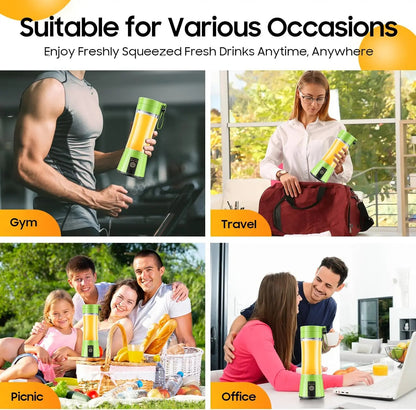 Portable Mini 6 Blade Juicer Blender